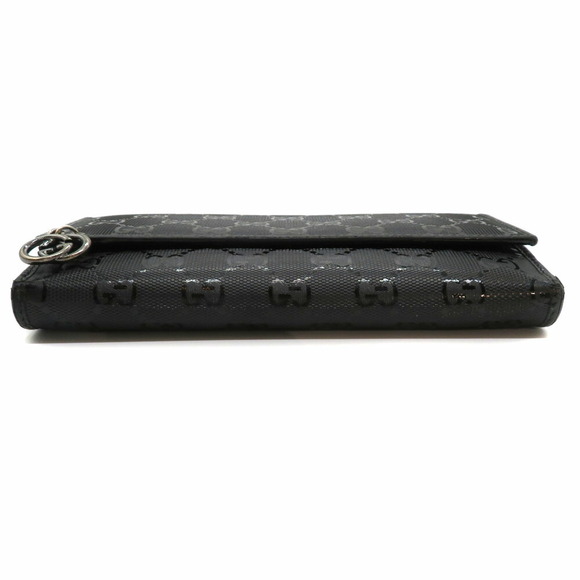 Gucci Double hook Long Wallet Black GG Imprime - Picture 4 of 8